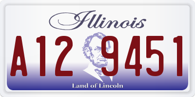 IL license plate A129451