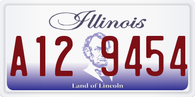 IL license plate A129454