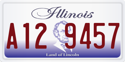 IL license plate A129457