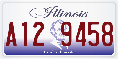 IL license plate A129458
