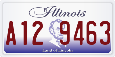 IL license plate A129463