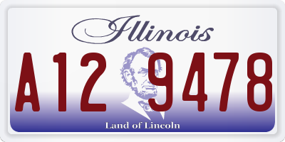 IL license plate A129478