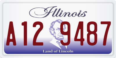 IL license plate A129487