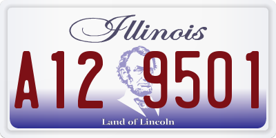IL license plate A129501