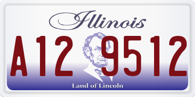 IL license plate A129512