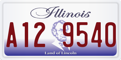IL license plate A129540