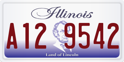 IL license plate A129542