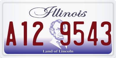 IL license plate A129543
