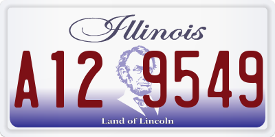 IL license plate A129549