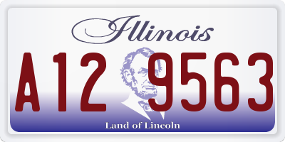 IL license plate A129563