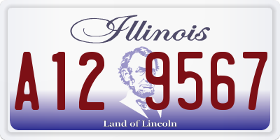 IL license plate A129567