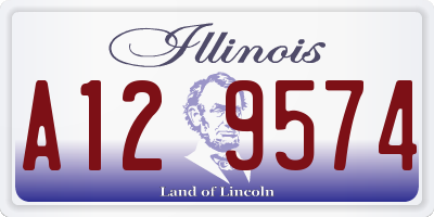IL license plate A129574