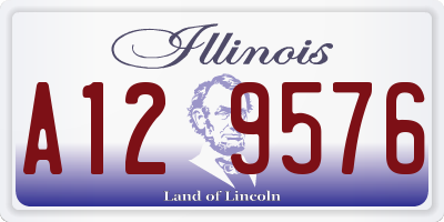 IL license plate A129576