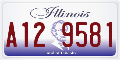 IL license plate A129581