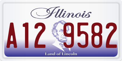 IL license plate A129582
