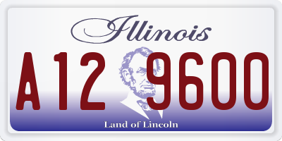 IL license plate A129600