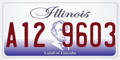 IL license plate A129603