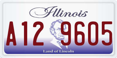 IL license plate A129605