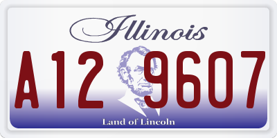 IL license plate A129607