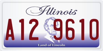 IL license plate A129610