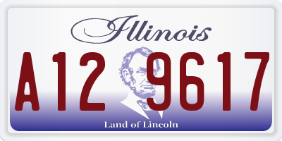 IL license plate A129617