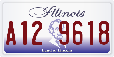 IL license plate A129618