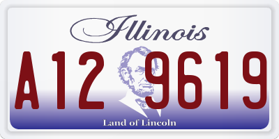 IL license plate A129619