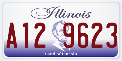 IL license plate A129623