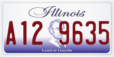 IL license plate A129635