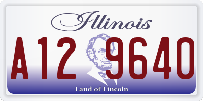 IL license plate A129640
