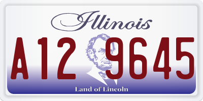 IL license plate A129645