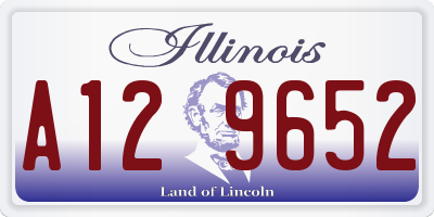IL license plate A129652