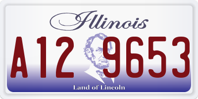 IL license plate A129653