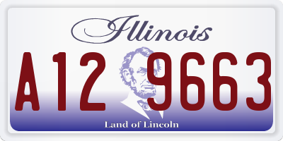 IL license plate A129663