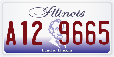 IL license plate A129665