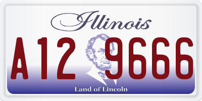 IL license plate A129666