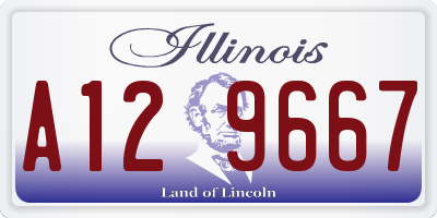 IL license plate A129667