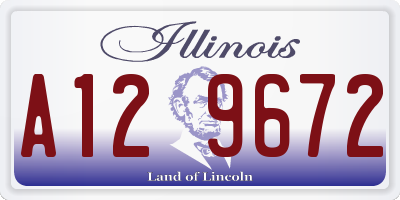 IL license plate A129672