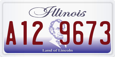 IL license plate A129673