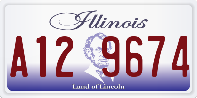 IL license plate A129674