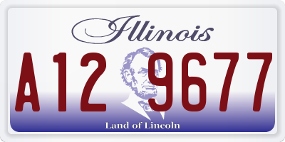 IL license plate A129677