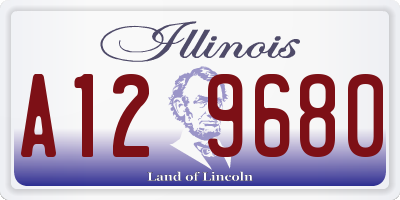 IL license plate A129680