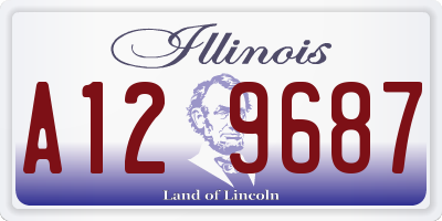 IL license plate A129687