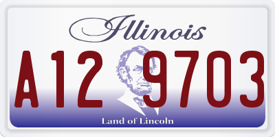 IL license plate A129703