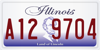 IL license plate A129704
