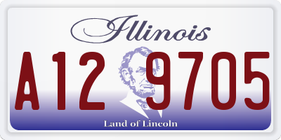 IL license plate A129705