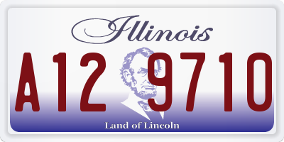 IL license plate A129710