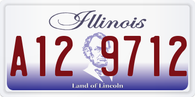 IL license plate A129712