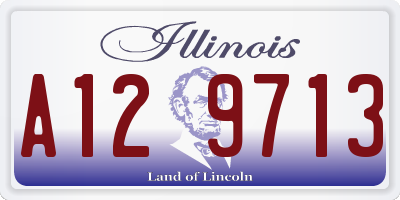 IL license plate A129713