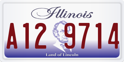 IL license plate A129714